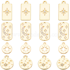 16pcs 4 Arten Legierungsanhänger&nbsp;FIND-SC0021-43