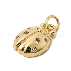 Messing micro pave klare zirkonia anhänger&nbsp;KK-H267-077G-02