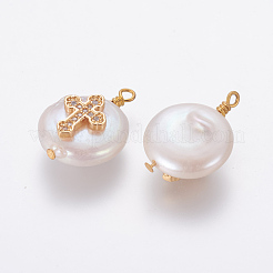 Natürliche kultivierte Süßwasserperlenanhänger&nbsp;PEAR-L027-14D