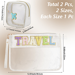 Trousses de maquillage en pvc et polyester&nbsp;ABAG-WH20014-06B