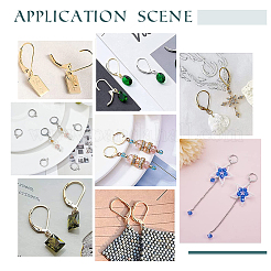 30 pieza de 3 estilos de accesorios para pendientes de palanca de acero inoxidable 304&nbsp;STAS-UN0041-88