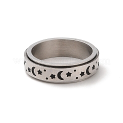 Bague rotative en acier inoxydable 304 anti-ternissement&nbsp;RJEW-C071-07P