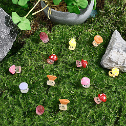 48 Stück 6 Arten undurchsichtige Harz Cabochons&nbsp;RESI-CN0001-02