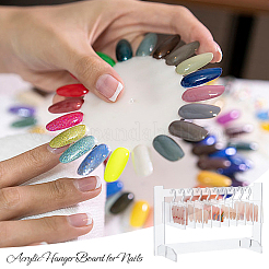 Espositore per nail art con gancio acrilico trasparente&nbsp;MRMJ-WH0086-51