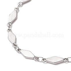 Bracelets à maillons losanges en acier inoxydable 304 pour femmes&nbsp;BJEW-JB11603-02