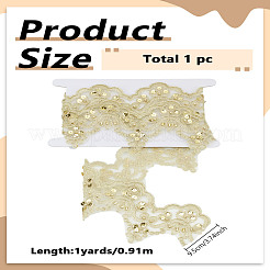 1 Yard Stickerei Polyester Spitzenband&nbsp;OCOR-LP0002-60