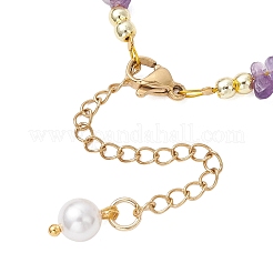 3 set di braccialetti con perline di quarzo naturale&nbsp;BJEW-JB11917