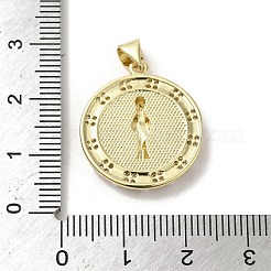 Muschelanhänger aus Messing mit Pavé-Fassung&nbsp;KK-I708-16M-G