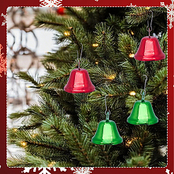 20 pendentif décoratif en forme de cloche en fer de 2 couleurs&nbsp;AJEW-SC0031-28