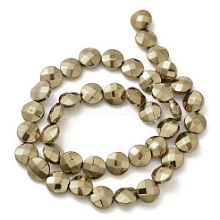 Fili di perline di ematite sintetica non magnetica elettrolitica&nbsp;G-L368-15A-01