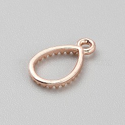 Legierung offene zurück Lünette Anhänger&nbsp;FIND-WH0152-473T-RG