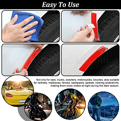 4 juego de 2 estilos de pegatinas reflectantes de resina epoxi impermeables para coche&nbsp;FIND-GA0003-47A