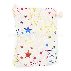 Stoffbeutel aus Baumwollstoff mit Weihnachtsmotiv&nbsp;LS-ABAG-H104-B14