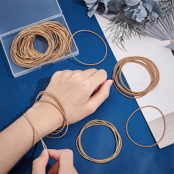 Ensemble de bracelets extensibles minimalistes à chaîne à ressort en acier 60 pièce&nbsp;TWIR-UN0001-12KCG