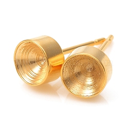 Montature per orecchini a bottone in acciaio inossidabile 304&nbsp;STAS-L244-48D-G
