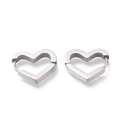 Pendientes de aro huggie de acero inoxidable 304 resistentes al deslustre&nbsp;EJEW-O099-07P
