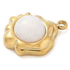 Pendentifs naturelles en agate blanche&nbsp;LS-STAS-K291-03B-01