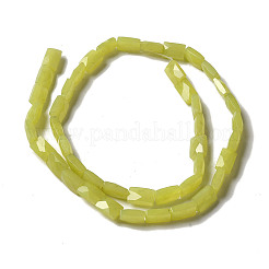 Natürliche Zitronen Jade Perlen Stränge&nbsp;G-B078-J02-01