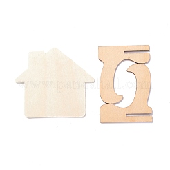Maison en bois mini panneaux de tableau&nbsp;AJEW-M035-04