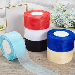 1 rotolo di nastro di organza trasparente&nbsp;SRIB-CY0001-22C-05