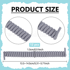 Federschnürsenkel aus Polyester- und Gummilatexfaden&nbsp;DIY-WH0723-030B