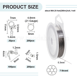 Kit de fabrication de bijoux en perles à faire soi-même&nbsp;DIY-BC0012-55A