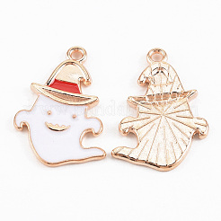 Pendenti smaltati in lega color oro chiaro&nbsp;ENAM-T018-06