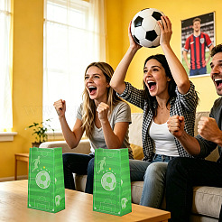 15 Stück Papiergebäcktüten mit Fußballmuster&nbsp;ABAG-TA0002-32C