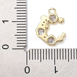 Ottone con ciondoli in zirconi cubici&nbsp;LS-KK-Q817-04G