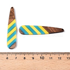 Ciondoli in resina epossidica e legno di noce&nbsp;RESI-N039-121G