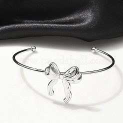 Bracelets manchettes en acier inoxydable 304&nbsp;BJEW-B107-01P
