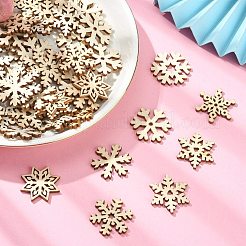 100pcs cabochons en bois non finis&nbsp;WOOD-CJ0001-68