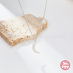 Collar de luna y estrella de plata s925&nbsp;DK3531