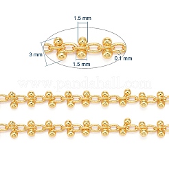 Handgefertigte Perlenketten aus Messing&nbsp;CHC-I006-02G