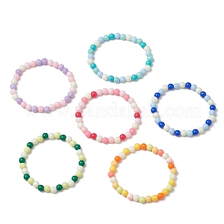 Stretch-Armbänder aus undurchsichtigen Acrylperlen für Kinder&nbsp;BJEW-JB11651