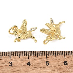 Ciondoli in ottone zirconi chiari micro pavé&nbsp;CU-CBAC675-04G