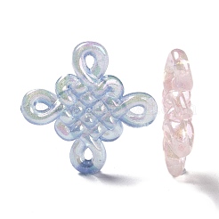 Cuentas acrílicas transparentes iridiscentes y luminosas chapadas en rayos UV.&nbsp;OACR-G033-06G