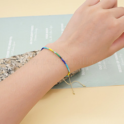 Gliederarmbänder aus Glasperlen im Bohème-Stil&nbsp;DE4810-5