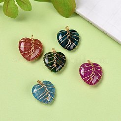 Natürliche Achat Anhänger&nbsp;PALLOY-JF01323