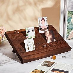 Tischkartenständer aus Holz mit 7 Steckplatz&nbsp;ODIS-WH0029-52C
