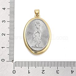 Pendentifs en laiton plaqué durable&nbsp;KK-Q006-42G-01