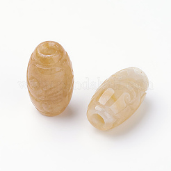 Myanmar natural de jade / burmese jade cuentas europeas&nbsp;G-E418-07
