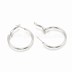 Orecchini a cerchio in acciaio inossidabile 304 anti-ossidazione&nbsp;X-STAS-S078-07-30mm