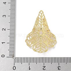 Cono di perline in ottone placcato a cremagliera&nbsp;KK-G515-30G