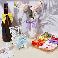 80 Stück 8 Stile Polyester-Schleife für Geschenkbox-Verpackungsdekorationen&nbsp;DIY-ME0001-78