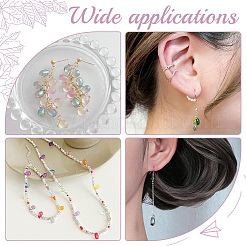 140 Stück 10 Stile Imitation Jade & transparente Glasanhänger&nbsp;GLAA-GO0001-04