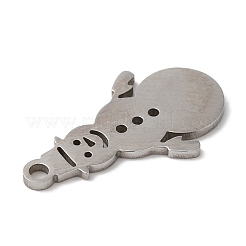 Pendentifs de Noël en acier inoxydable 201 anti-ternissement&nbsp;STAS-D053-01P