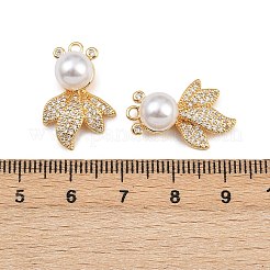 Pendentifs avec zircon cubiques à micro-pavés en laiton&nbsp;KK-A274-19G