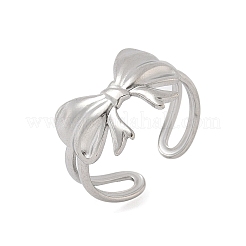 Bagues de manchette ouvertes en acier inoxydable 304 pour femmes&nbsp;RJEW-A079-11B-P
