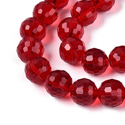 Chapelets de perles en verre transparent&nbsp;GLAA-R095-10mm-38